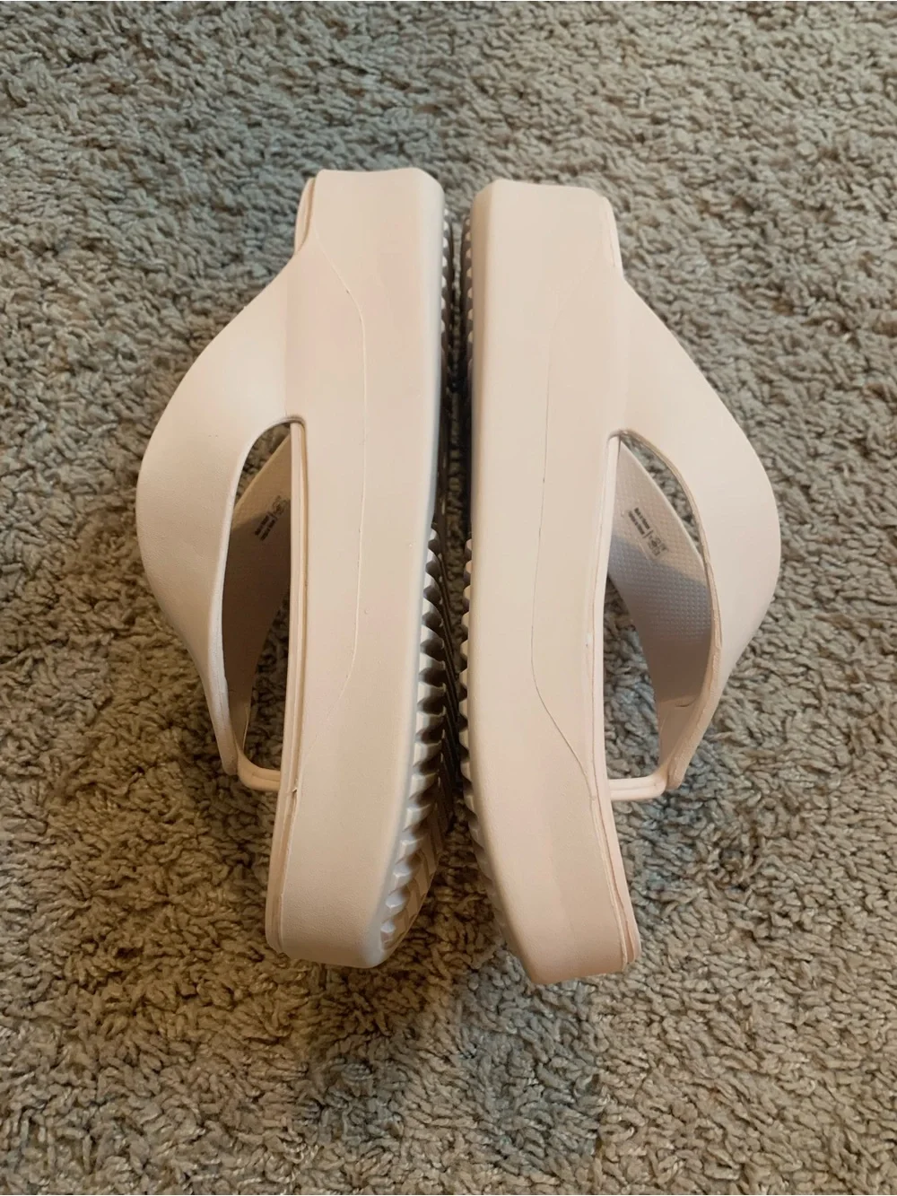 Crocs Gateway Quartz Blush Pink Platform Flip Flops Sandals
